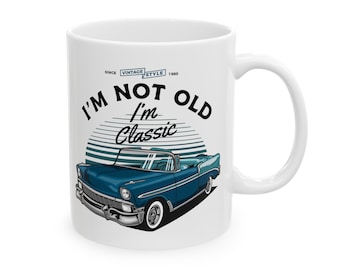 1956 Chevy Bel Air Convertible Mug, Carful Gift, beste friends mug, 11oz/15oz Ceramic Car Coffee Cup, Car Enthusiast Gift, Gifte-for Cars