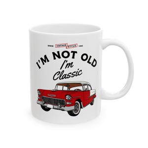 1955 Chevy Bel Air Convertible Mug, Carful Gift, beste friends mug, 11oz/15oz Ceramic Car Coffee Cup, Car Enthusiast Gift, Gifte-for Cars