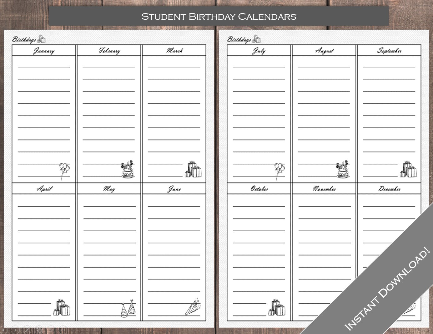 Printable Teacher Lesson Planner and Record Book Beach Etsy