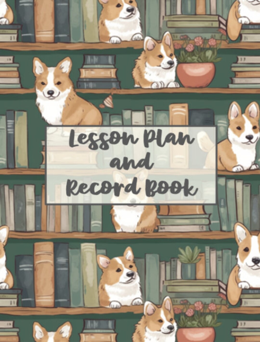 Teacher Lesson Planner and Record Book Printable Planner Etsy