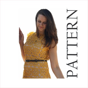 Plus size crochet dress pattern for women Tutorial S-7XL sizes