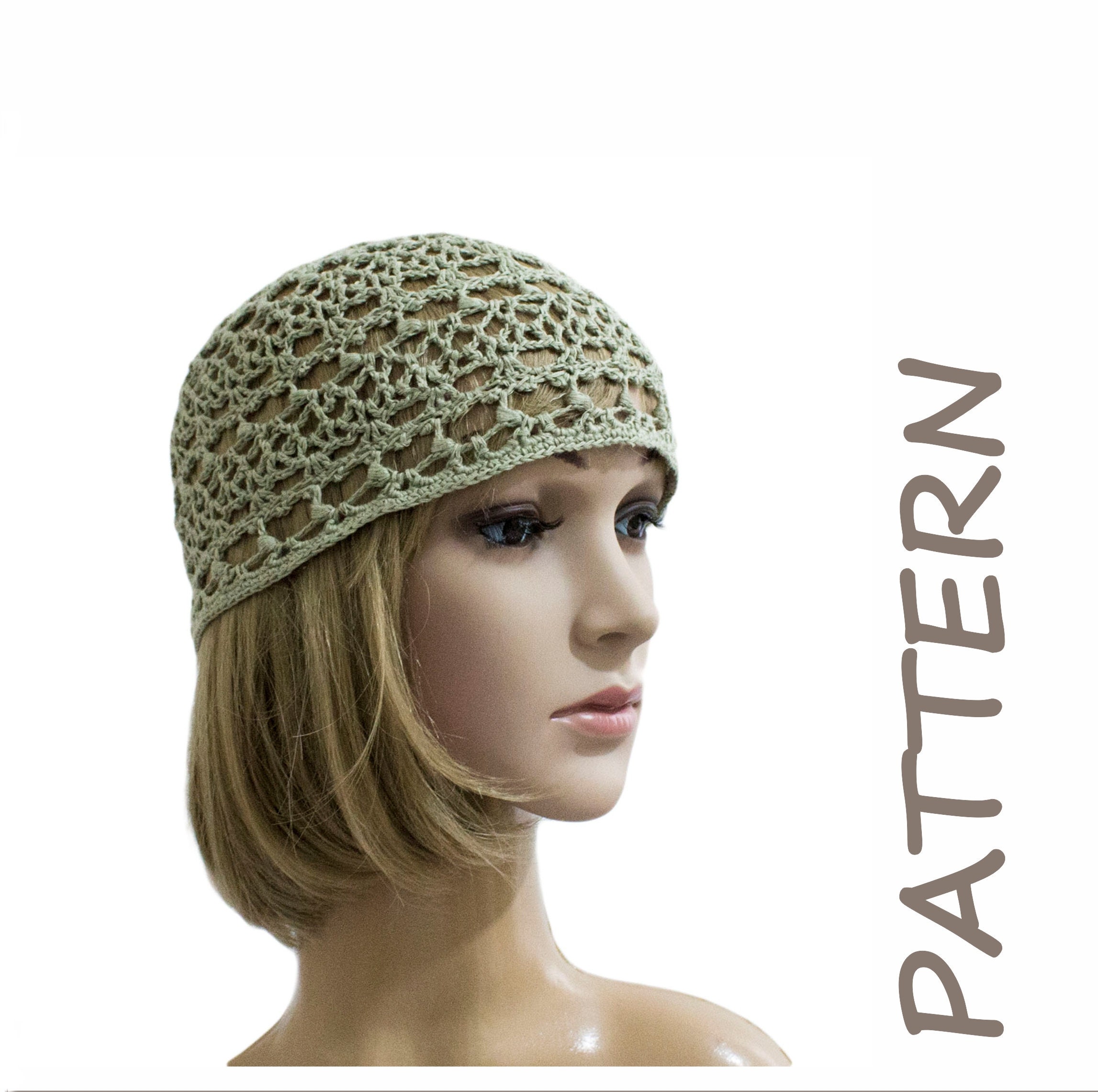 Crochet Beanie Pattern Lacy Hat Pattern for Women - Etsy