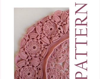 Crochet hat pattern Chemo headwear Medium Large size