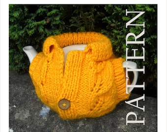 Sweater tea cosy knitting pattern Teapot warmer gift for mom coworker