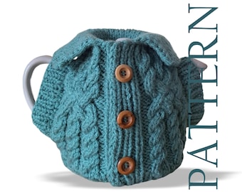 Aran tea cosy knitting pattern for advanced knitters