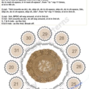 Granny square hat Crochet summer beret pattern image 7