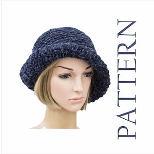 Wide brim Bucket hat pattern Cloche hat women