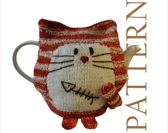 Marmalade Cat Tea Cosy Knitting Pattern (PDF)