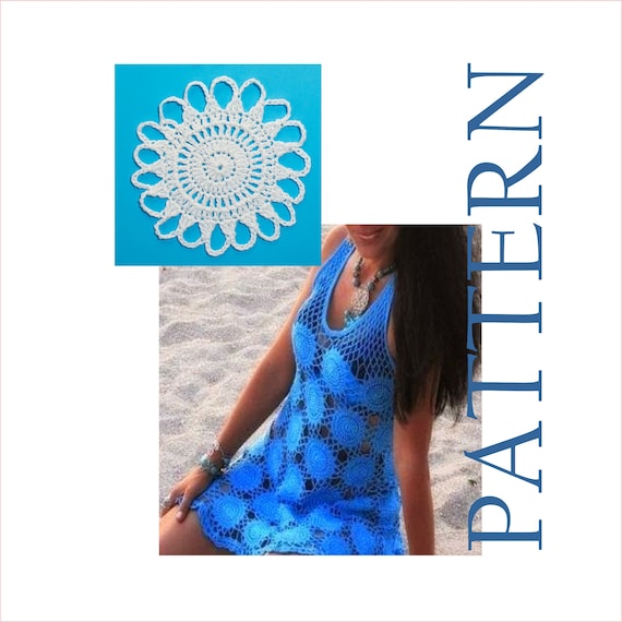 Plus Size Crochet Beach Dress Pattern V Neck S M L XL XXL 3XL - Etsy Plus Size Crochet Beach Dress Pattern V Neck S M L XL XXL 3XL - Etsy