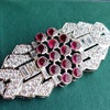 broche ruban couronne royale impériale argent 925 diamant