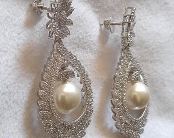 Reffeer Orecchini In Argento 925 Con Perle Floreali - Gioielli Ipoallergenici In Confezione Regalo - 5