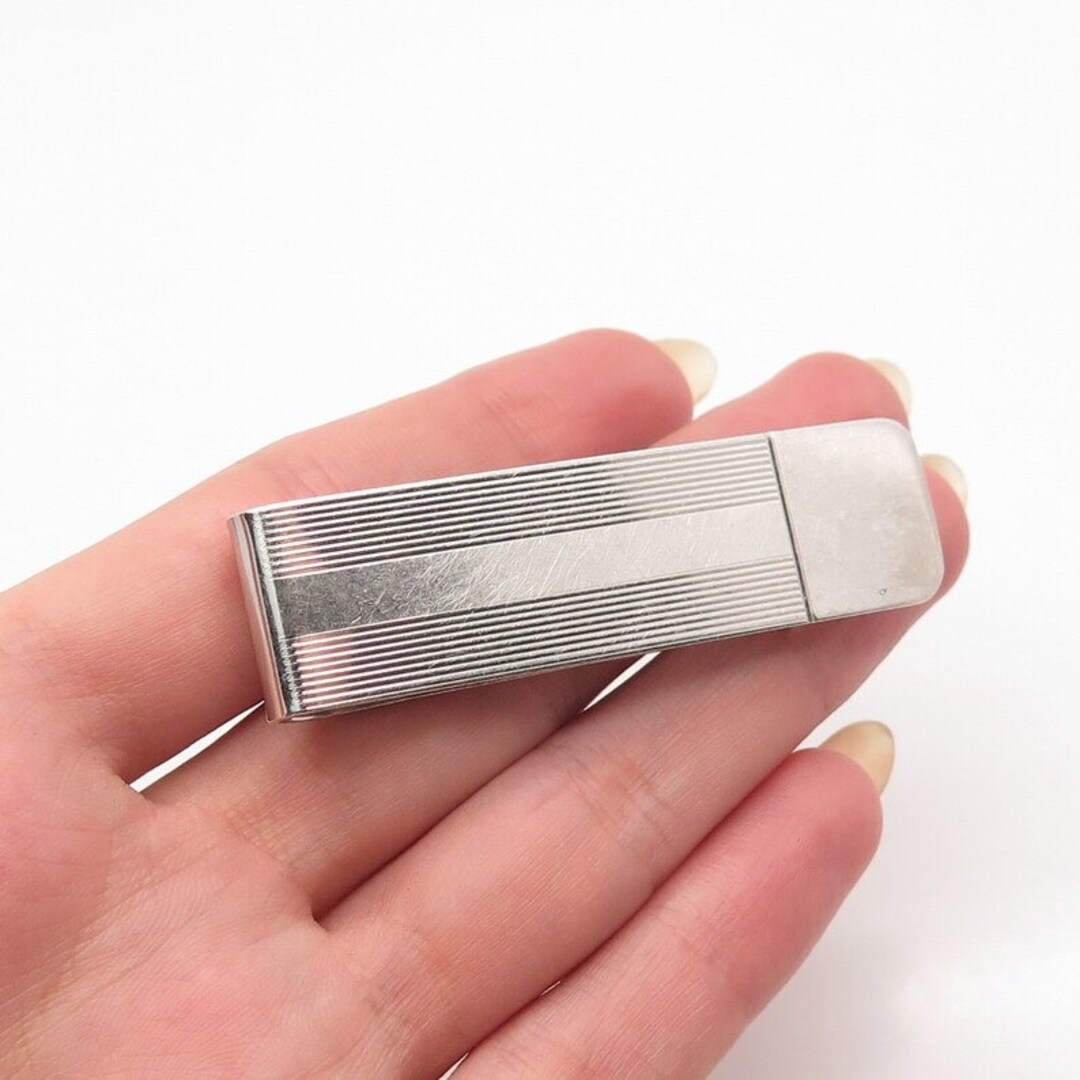 スターリングシルバーのマネークリップ、花婿の付添人へのギフト、父の日のギフト、男性への卒業祝い、メンズマネーウォレット、925シルバーのマネークリップ  - Etsy 日本