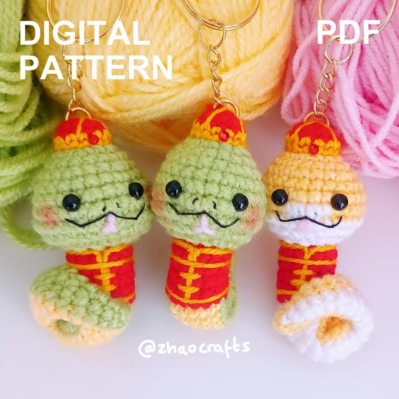 Lucky Snake - Digital Crochet Pattern [PDF] - Etsy