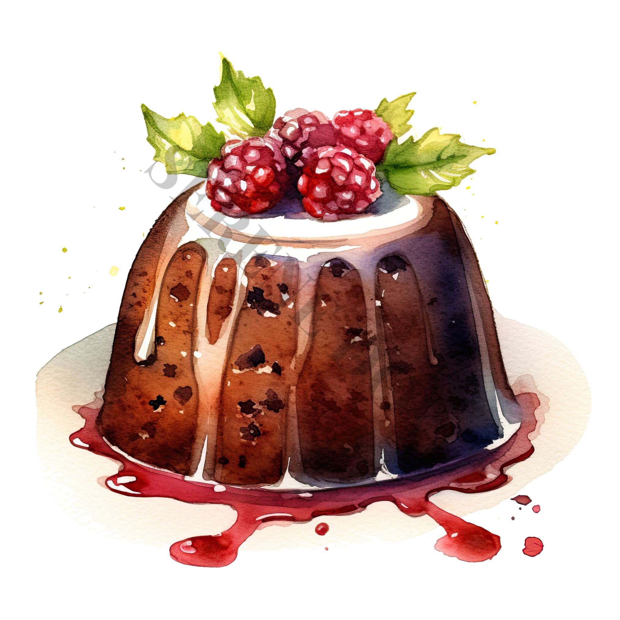 Delicious Pudding Clipart - 12 High Quality Pngs, Digital Planner, Junk ...
