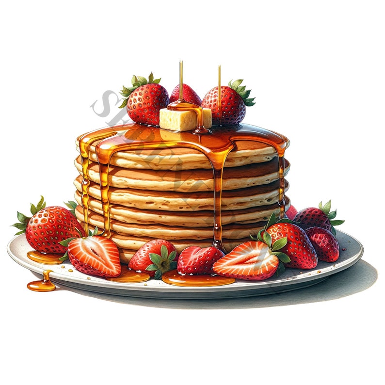 Sweet Breakfast Clipart 18 High Quality Pngs Memory Book - Etsy