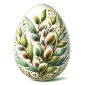 Clipart floral de huevos de Pascua - 18 PNG de alta calidad, libro de memoria, diarios basura, álbumes de recortes, planificadores digitales, uso comercial, sublimación