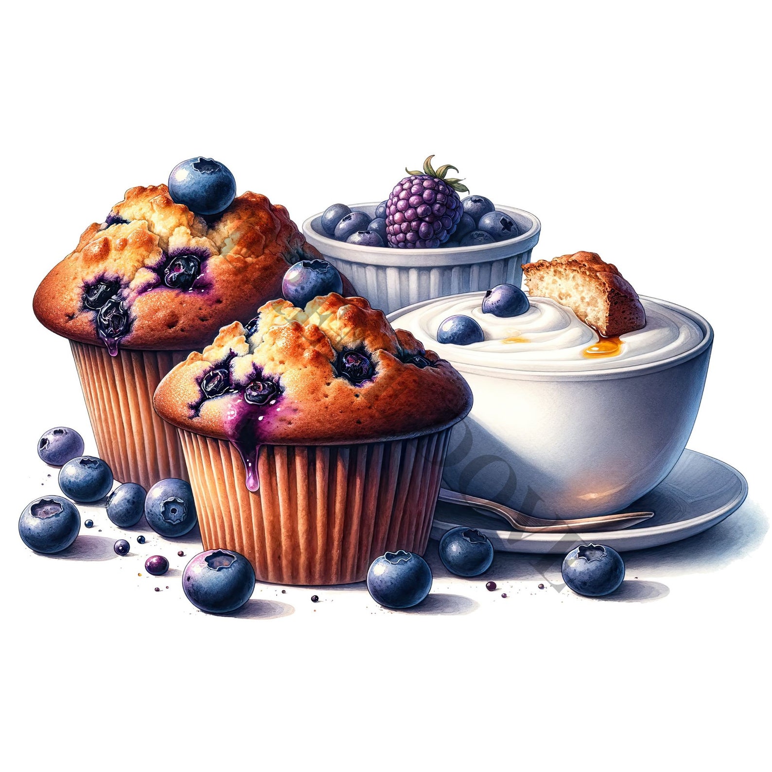 Sweet Breakfast Clipart 18 High Quality Pngs Memory Book - Etsy