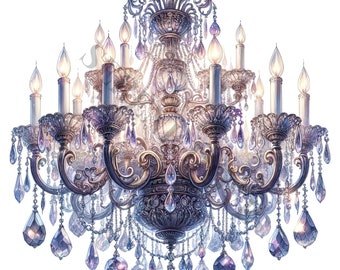 Clipart de candelabro - 12 JPG de alta calidad, elaboración de papel digital, planificador digital, ropa, acuarela, descarga digital