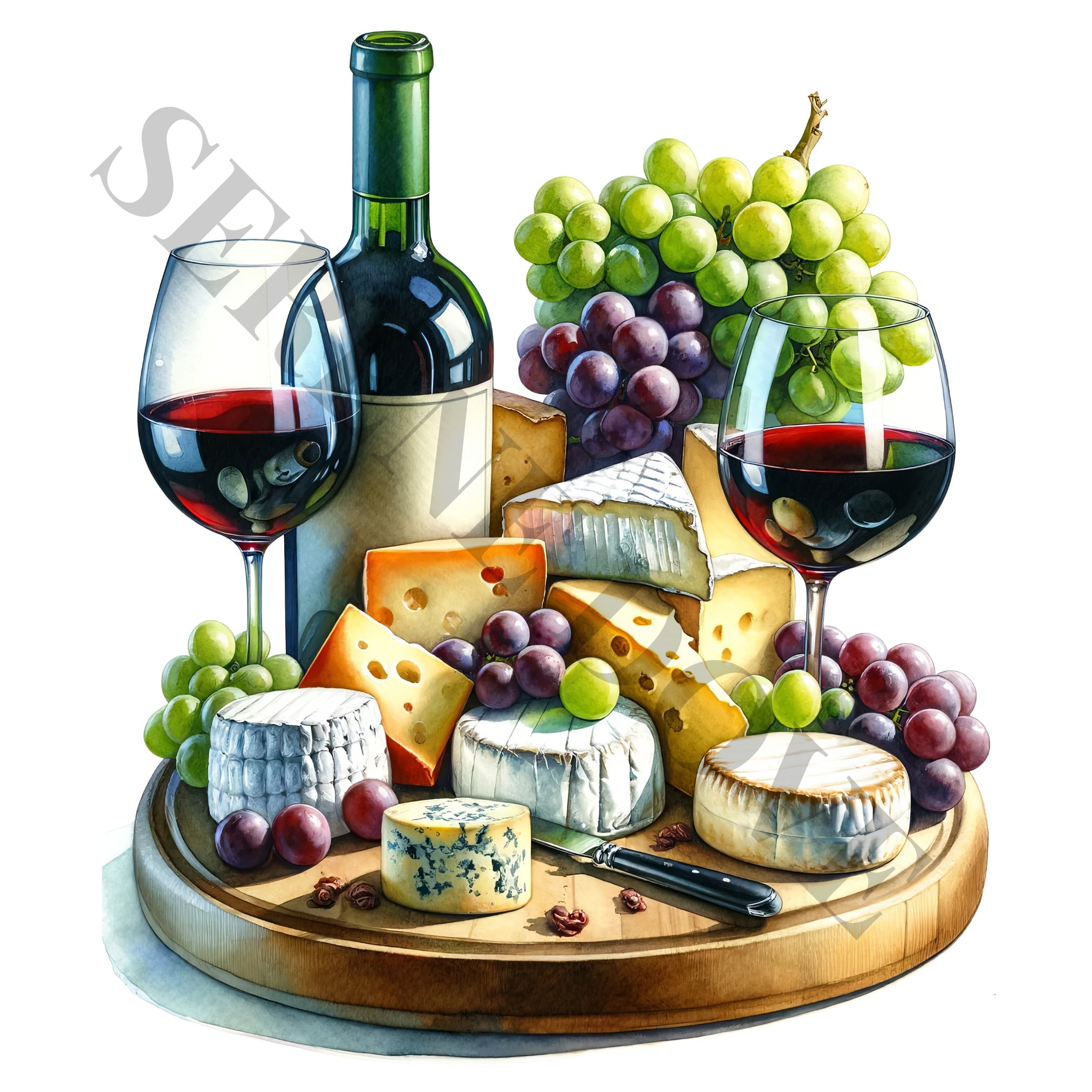 wine-and-cheese-clipart-wine-cheese-background-stock-illustrations
