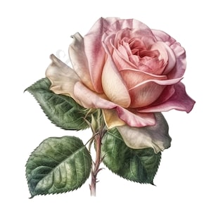 Rosa Moyesli Clipart - 16 hochwertige PNGs, digitaler Download, Kartenherstellung, Clipart, digitale Papiermodelle, Junk Journal