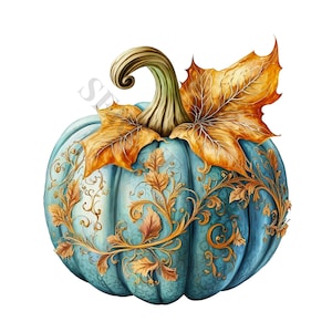 Pumpkin Clipart Set 1 - 18 High Quality PNGs, Memory Book, Junk Journals, Scrapbooks, Digital Planners, Commercial Use, Digital Download
