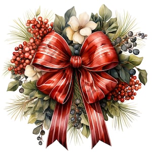 Clipart fiocco di Natale - 12 PNG di alta qualità, Libro dei ricordi, Diari spazzatura, Album di ritagli, Pianificatori digitali, Uso commerciale, Sublimazione