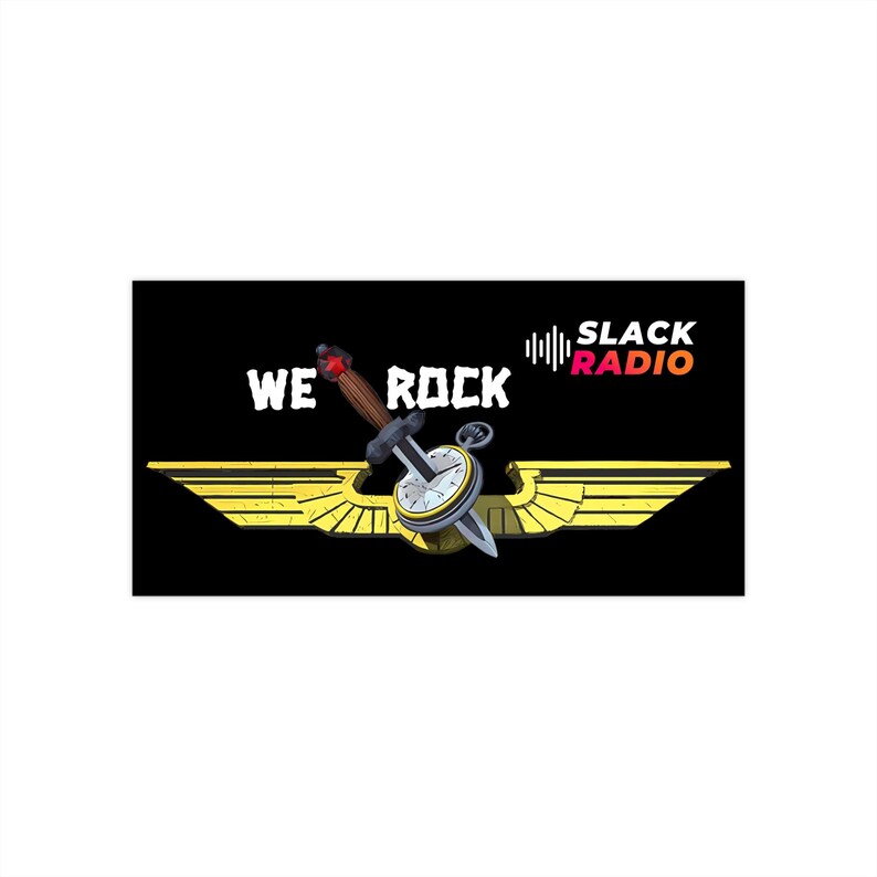 Pegatina para coche de Wings of Slack / Slack Radio imagen 4