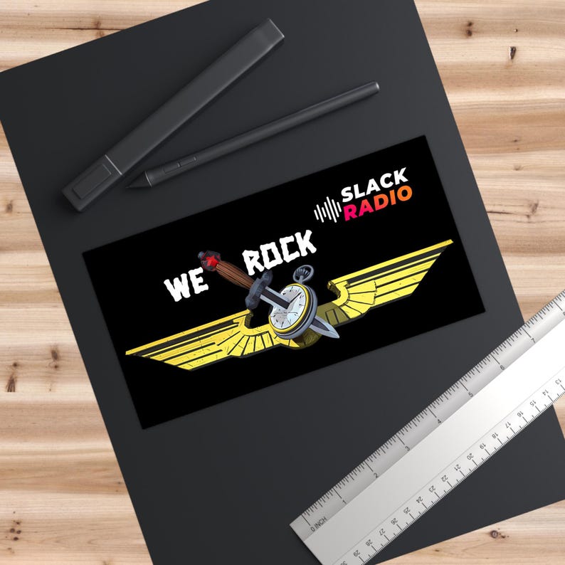 Pegatina para coche de Wings of Slack / Slack Radio imagen 1