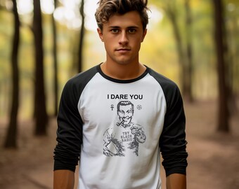 I Dare You – Probieren Sie Slack Radio Unisex 3/4-Ärmel-Baseball-T-Shirt
