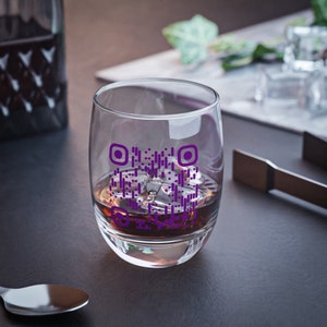 Slack Radio QR Code Whiskey Glass
