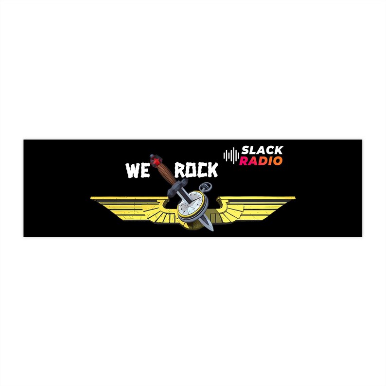 Pegatina para coche de Wings of Slack / Slack Radio imagen 5