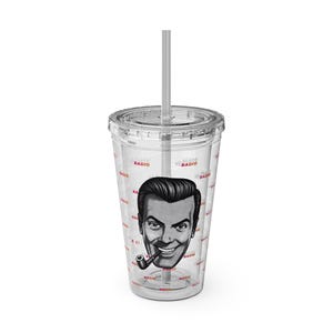 New “Bob” Slack Radio Plastic Tumbler with Straw