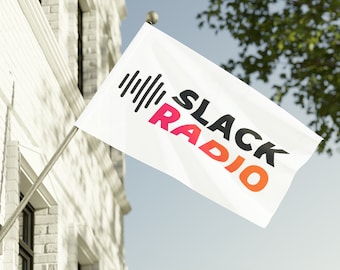 Weiße Slack-Radio-Flagge