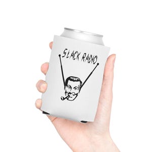 Slack Radio-logo en QR-code blikjeskoeler