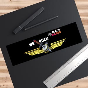 Pegatina para coche de Wings of Slack / Slack Radio imagen 2