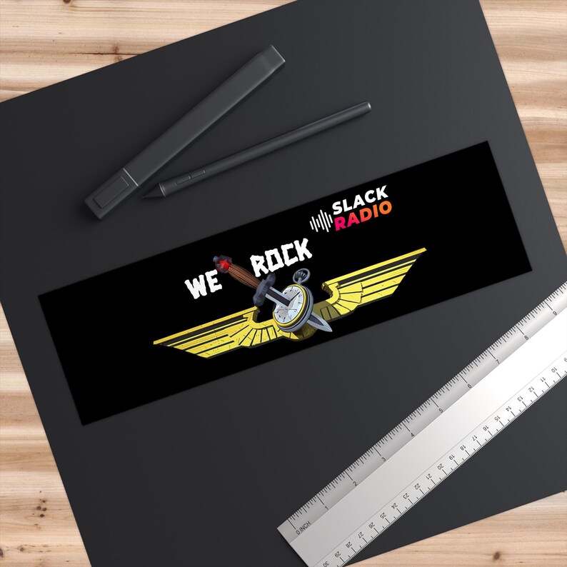 Pegatina para coche de Wings of Slack / Slack Radio imagen 2