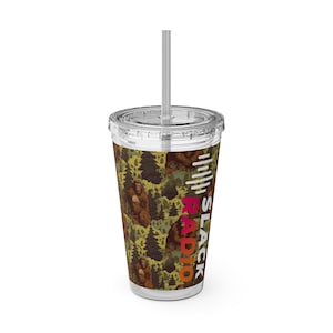 Slack Radio / Bigfoot Plastic Tumbler with Straw