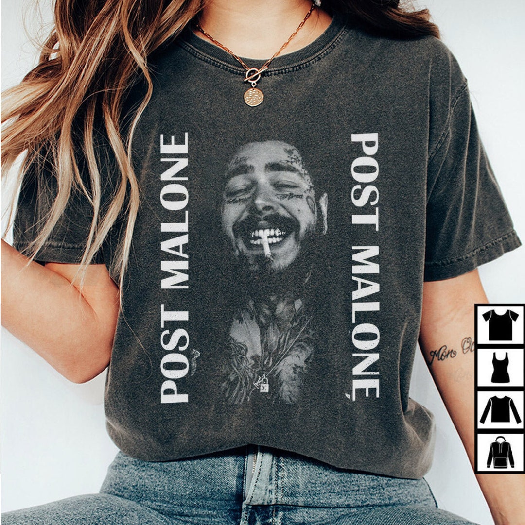 Vintage Post Malone Tshirt Post Malone 2023 Tour Shirt V2 Etsy
