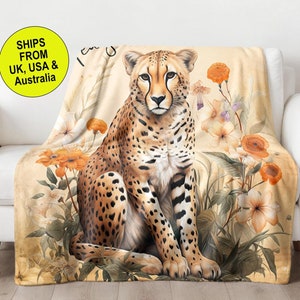 Cheetah blanket clearance