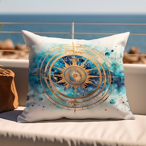 COJÍN ZIP COVER Funda de cojín celestial decoración de la habitación de cojín colorido Funda de almohada astrológica funda de cojín con cremallera decoración del salón regalo del hogar