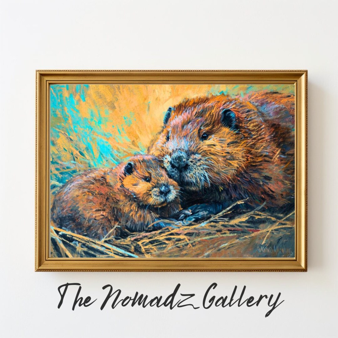 Beaver Nursery Decor, Cute Nursery Decoration, Woodland Nursery, Autumn