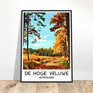 De Hoge Veluwe Reise Druck De Hoge Veluwe Poster Niederländisch Kunst Druck Niederlande Liebhaber Geschenk Italien Wandbehang Kunst Wohnkultur Illustration