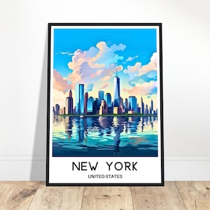 New York Travel Poster New York Travel Print New York Art Print New York Wall Print New York Travel Gift New York Lover Gift New York Poster