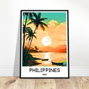Philippines Travel Poster Philippines Travel Print Philippines Print Philippines Travel Gift Philippines Wall Print Philippines Art Print