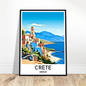 Crete Travel Print Crete Print Crete Travel Poster Crete Poster Crete Greece Print Crete Travel Gift Crete Art Gift Greece Print Greece Gift