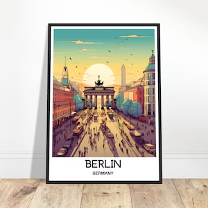 Berlin Reise Poster Berlin Reise Poster Berlin Deutschland Druck Berlin Liebhaber Geschenk Berlin Reisegeschenk Berlin Kunstwerk Berliner Wand Kunst Berlin Kunst