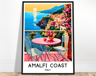 Amalfi Travel Poster Amalfi Travel Print Amalfi Coast Wall Art Amalfi Travel Gift Amalfi Coast Italy Print Amalfi Italy Poster Amalfi Print