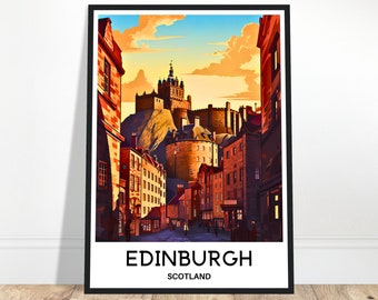 Edinburgh Travel Poster Edinburgh Travel Print Edinburgh Scotland Print Edinburgh Art Print Edinburgh Wall Art Scotland Travel Gift Scotland