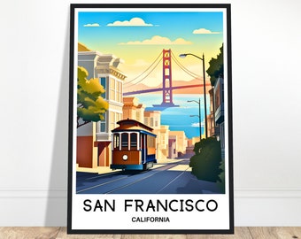San Francisco Print San Francisco Poster San Francisco Travel Poster San Francisco Travel Print San Francisco Art Gift San Francisco Gift