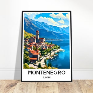 Montenegro Travel Print Montenegro Poster Montenegro Art Print Montenegro Lover Gift Wall Hanging Home Office Decor Montenegro Illustration
